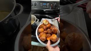 Homemade Donut Holes with Pancake Syrup #shorts