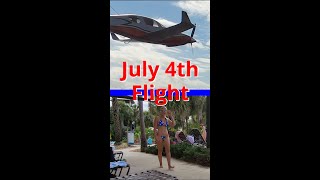 Lancair Pilot July 4th Flight to St. Augustine, pool side,  #shorts