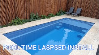 Pool Construction Start to finish - Timelapse