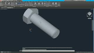 3D Bolt Draw in AutoCAD