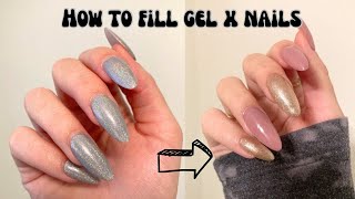 HOW TO FILL GEL X NAILS WITH BUILDER GEL // GEL NAIL EXTENSION FILL IN TUTORIAL