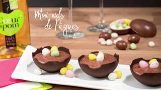 Mini-nids de Pâques - Coeur de Pom' - Tuto recette dessert de Pâques