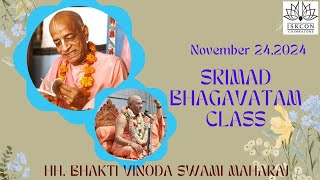 Srimad Bhagavatam Discourse - 5.13.08 I HH Bhakti Vinoda Swami Maharaj | 24.11.2024