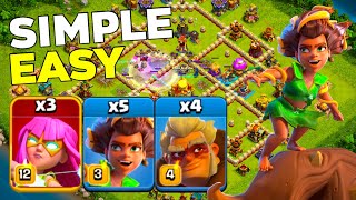 Easy and Strong! TH16 Root Rider Druid Smash in Legend League Attacks! Clash of Clans