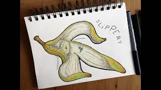 Inktober, day 12 Sliippery in colour