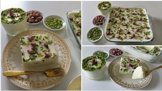 Eid Special Popular Arabian Dessert Layali Lubnan | Labanese Nights | Semolina Pudding Suji Dessert