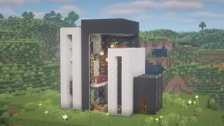 Большой красивый хай-тек дом в MINECRAFT