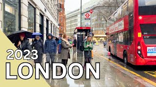 London 🇬🇧 KINGS ROAD in the Rain - Lark Lemon Travel [4K/HD]