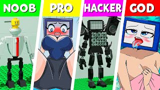 LEGO ALL Characters in Skibidi Toilet: Noob, Pro, HACKER! | Skibidi Toilet (Collection #393)