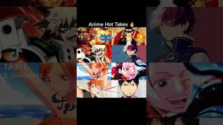 Anime Hot Takes #anime #manga #top10 #shorts