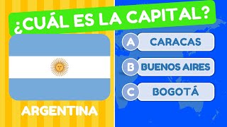 ¿Cuál es tu nivel de geografía? 🚩| Adivina las CAPITALES de 51 países🌎😎 (CON OPCIONES)