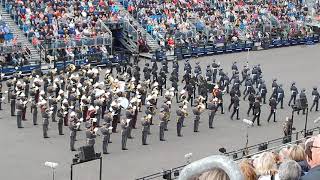 Edinburgh Military Tattoo 2023 12th August, the Guard of Honour form up for the formal salute.