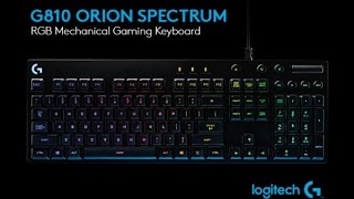 Logitech RGB G810 Gaming Keyboard