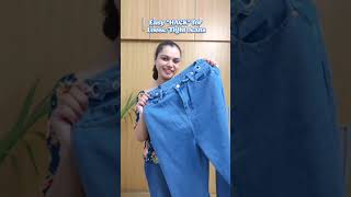 Loose/Tight Jeans? TRY THIS Fashion *HACK* | Hustle with Geeta | #shorts #fashionhacks #jeanshacks