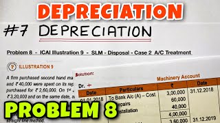 #7 Depreciation - Problem 8 - ICAI Illustration 9 - By Saheb Academy