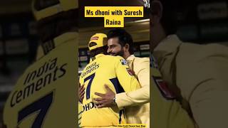 Ms Dhoni with Suresh Raina | Csk #msdhoni #ytshorts #reels #sorts