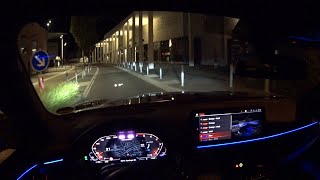 2022 BMW M550i - city night drive | POV