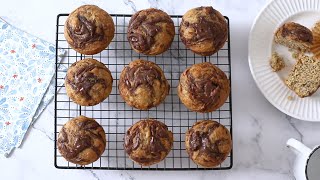 Muffins de banana y chocolate