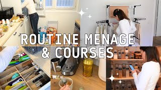 ROUTINE MENAGE + COURSES | motivation