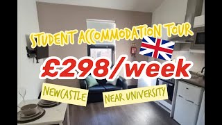 Closest student accommodation to Newcastle University at £298/week - St James' House [Room Tour]