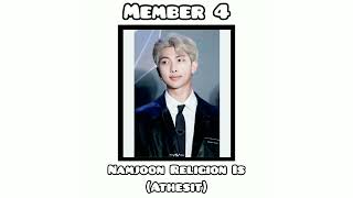 BTS Members Real religion #taehyung #suga #jhope #jimin #jungkook #rm #jin #bts #trending #btsarmy