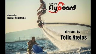 Athens flyboard by bikini @ drone  short clip