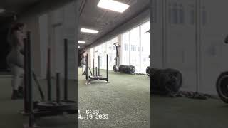 Sled DRAG lateral vibes #fitness #personaltraining #motivation