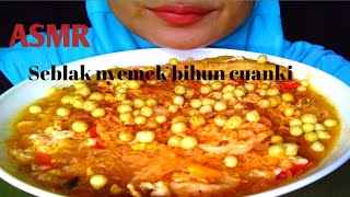 ASMR SEBLAK NYEMEK BIHUN CUANKI LIDAH ll ASMR INDONESIA ll EATING SOUND