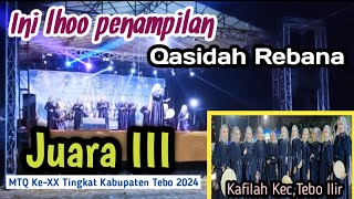 Qasidah Rebana Kec, Tebo Ilir MTQ Ke-XX Kabupaten Tebo