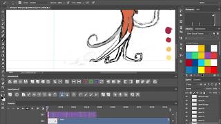 'Octopus Twist' Walk Cycle - Photoshop Animation Timelapse