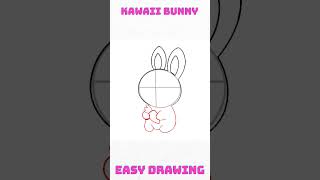 Easy kawaii bunny drawing #cutedraws #easytodraw #howtodraweverything