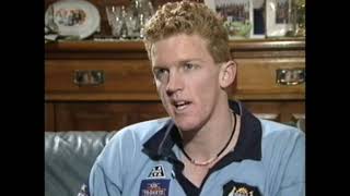 Essendon Football Club - Rare Dustin Fletcher rising start interview 1993