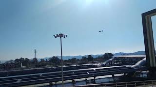 Helicopter Flying above Shri Mata Vaishno Devi Katra Railway Station, Jammu & Kashmir