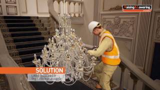 Chandelier Lift | Lighting Winch Systems | Penny Hydraulics #LightingLift #LightingWinch