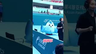 The Hangzhou Asian Para Games mascot Feifei sent out "eggs"