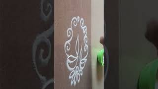 Very Cute Diya Rangoli | #shortsfeed  #trendingshorts #youtubeshort #shorts #trending #shorts #diy