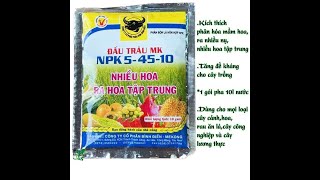 Phân Bón Lá Đầu Trâu Kích Nụ Ra Nhiều Hoa NPK 5-45-10, Dùng Bón Lá & Tưới Gốc,Gói 10gr 0967 863 963