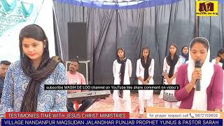 || TESTIMONIES TIME WITH JESUS CHRIST MINISTRIES PROPHET YUNUS & PASTOR SARAH || MASIH DE LOG