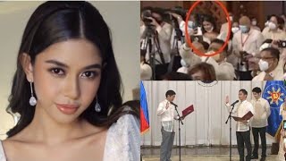 Girlfriend ni Sandro Marcos na si Alexa Miro namataan sa oath taking ng binata sa Malacañang