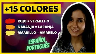 LOS COLORES EN  PORTUGUÉS/ESPAÑOL