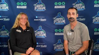 UWF Cross Country - Cooling Down With Coach 9/25 - Coach Caleb Carmichael and Gwen Shamel