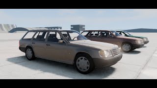 BeamNG Drive Mercedes Benz E Klasse Kombi w124 Crashtest+ Downloadlink