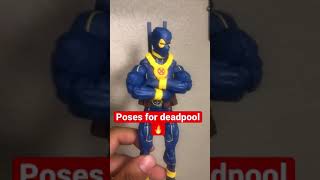 Marvel legends dead pool posing