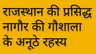 नागौर गौ शाला का भ्रमण