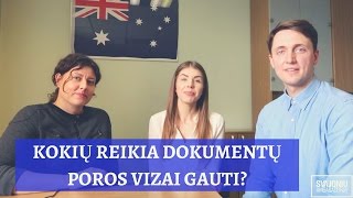 Kokių reikia dokumentų, norint gauti poros vizą į Australiją. Studijos Australijoje