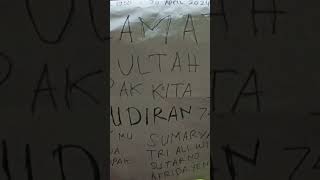 Mbah Atung bday yg ke 74 tahun semoga panjang umur dan sehat selalu . #happybirthday