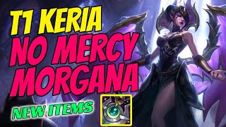 T1 Keria Plays Morgana Support vs Maokai - Challenger Gameplay Bot Lane - New Items - Season 11