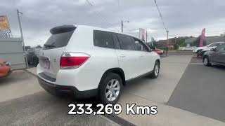 2011 Toyota Kluger GSU40R MY11 Upgrade KX-R (FWD) 5 Seat White 5 Speed Automatic Wagon