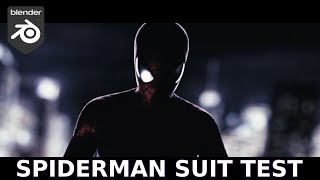 The Amazing Spiderman Suit Test in Blender