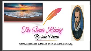 The sunne Rising🌄By John Donne|Summary,Analysis,Explanation|in Urdu#johndonne #thesunrise#youtube